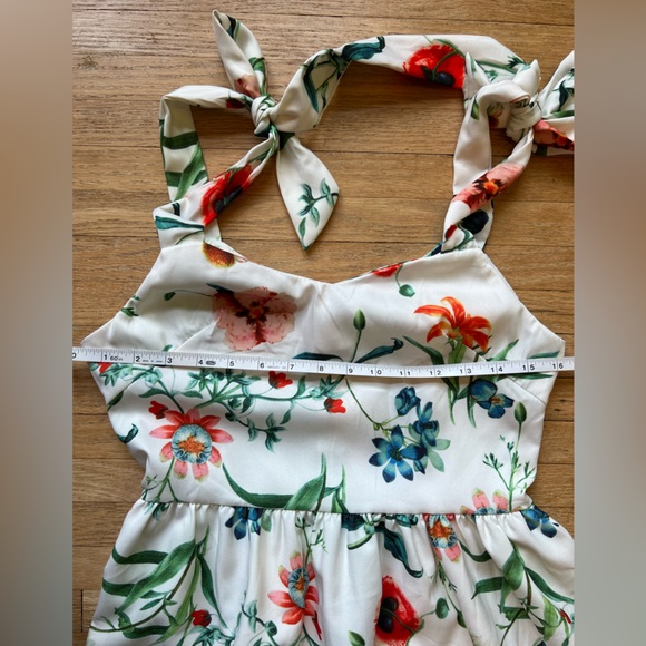 Floral Mommy & Me Dresses Chiffon Sleeveless Matching 3 Dresses - Picture 6 of 14